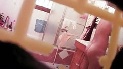 19yo strips for shower hidden cam